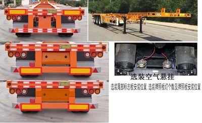 Hengze Xiangjun  LLD9400TJZE40 Container transport semi-trailer