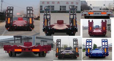 Shengrun  SKW9371TDP Low flatbed semi-trailer