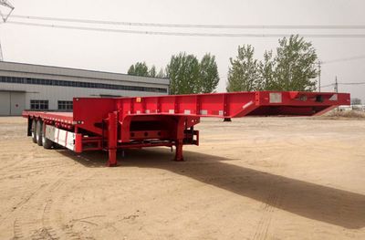 Zhongyun Changda brand automobiles XSQ9402TDP Low flatbed semi-trailer