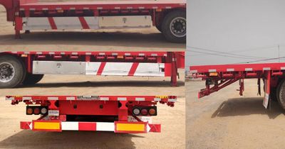 Zhongyun Changda brand automobiles XSQ9402TDP Low flatbed semi-trailer