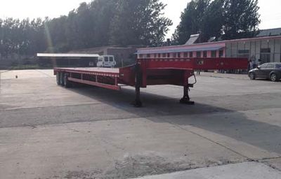 Huayunda brand automobiles FL9402TDP Low flatbed semi-trailer