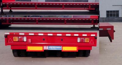 Huayunda brand automobiles FL9402TDP Low flatbed semi-trailer