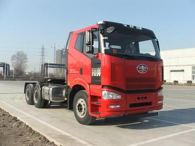 Jiefang Automobile CA4250P66K2L1T1E5Z Flat head diesel semi-trailer tractor