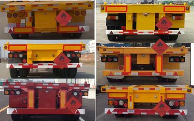 Xinwanrong brand automobiles CWR9400TWY Transport semi-trailer of dangerous goods tank frame