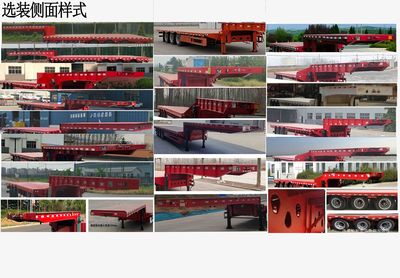 Changxing Automobile CXC9400TDP Low flatbed semi-trailer