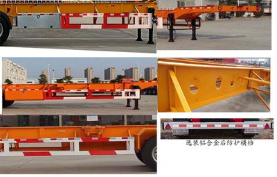 Zhongzhi Huaxing brand automobiles JLQ9354TJZ Container transport semi-trailer