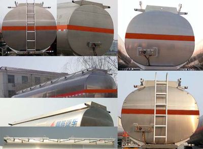 Changhua  HCH9350GYY Aluminum alloy oil transport semi-trailer