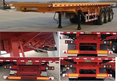 Luoxiang  LXC9403ZZXP Flat dump semi-trailer