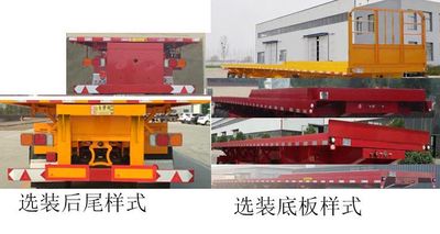 Luoxiang  LXC9403ZZXP Flat dump semi-trailer