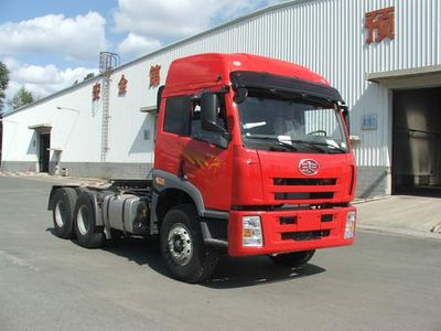 Jiefang Automobile CA4252P21K24T1A3E Flat headed diesel semi-trailer tractor