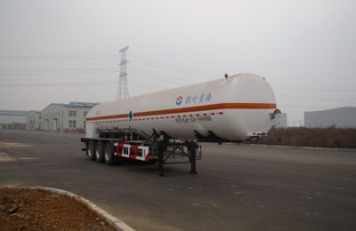 Huanghai  THH9400GDYB Low temperature liquid transport semi-trailer