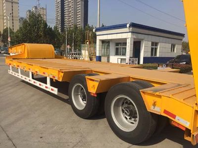 Tianjun Dejin brand automobiles TJV9350TDPH Low flatbed semi-trailer