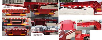 Liangshan Kaiyuan  LKY9400TDP Low flatbed semi-trailer