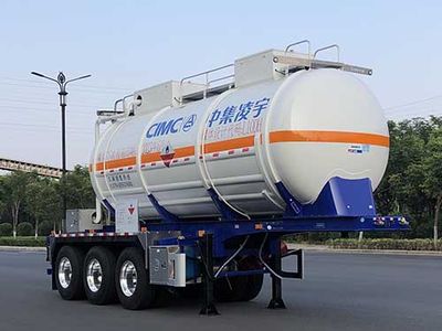 Lingyu  CLY9408GRY20 Flammable liquid tank transport semi-trailer