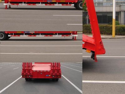 Tonghua  THT9350TDPA Low flatbed semi-trailer