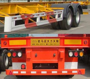 Tianjun Dejin brand automobiles TJV9350TJZE Container transport semi-trailer