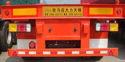 Tianjun Dejin brand automobiles TJV9350TJZE Container transport semi-trailer