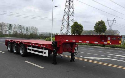 Huajun  ZCZ9408TDPL Low flatbed semi-trailer