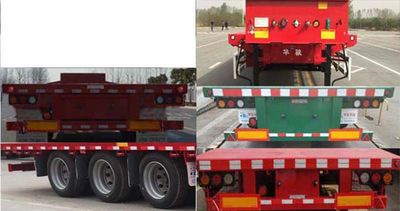 Huajun  ZCZ9408TDPL Low flatbed semi-trailer