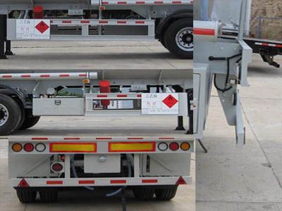 CIMC ZJV9400GRYSZ Flammable liquid tank transport semi-trailer