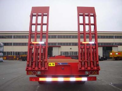 CIMC ZJV9282TD Low flatbed semi-trailer