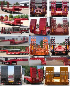 Runxiang Junye  DR9400TDP Low flatbed semi-trailer