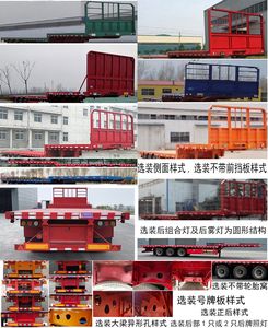 Xitai brand automobile LGT9400TPBE Flat transport semi-trailer