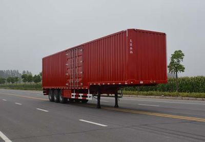 Tianjun Dejin brand automobiles TJV9408XXYH Box transport semi-trailer