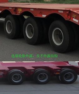 Hualiang Tianhong  LJN9370TDP Low flatbed semi-trailer