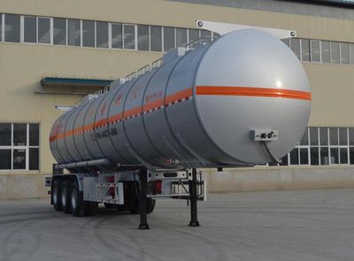 Jinbi  PJQ9400GRYL Aluminum alloy flammable liquid tank transport semi-trailer