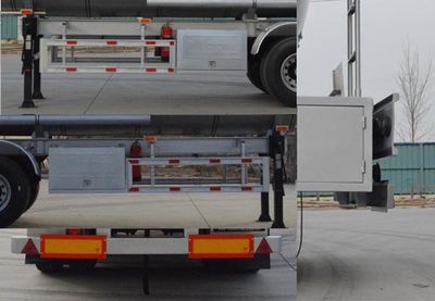 Jinbi  PJQ9400GRYL Aluminum alloy flammable liquid tank transport semi-trailer