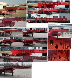 Chengshida Automobile SCD9406TDP Low flatbed semi-trailer