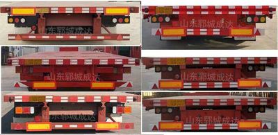 Chengshida Automobile SCD9406TDP Low flatbed semi-trailer