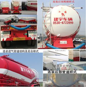 Zhongyun  YFZ9402GFLZY Low density powder material transportation semi-trailer