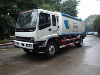 Shanhua  JHA5161ZYS Rear mounted compressed garbage truck