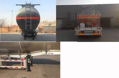 Chuanteng  HBS9402GRYL Aluminum alloy flammable liquid tank transport semi-trailer