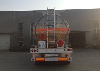 Chuanteng  HBS9402GRYL Aluminum alloy flammable liquid tank transport semi-trailer