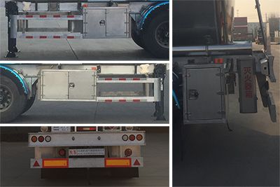 Chuanteng  HBS9402GRYL Aluminum alloy flammable liquid tank transport semi-trailer