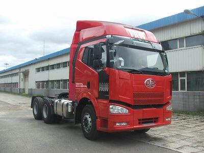 Jiefang Automobile CA4250P66K2L0T1AE Flat head diesel semi-trailer tractor