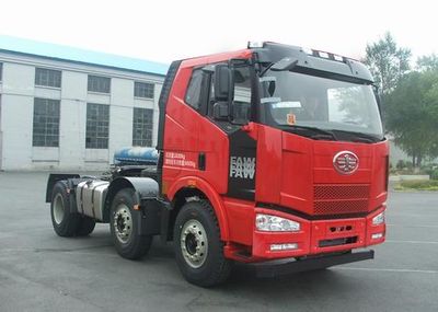 Jiefang Automobile CA4220P63K2T3A2E4 Flat head diesel semi-trailer tractor