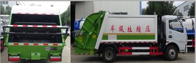 Huatong brand automobiles HCQ5112ZYSE5 Compressed garbage truck