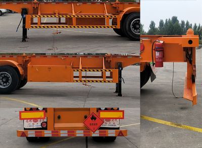 Fucai  YJX9400TWY Transport semi-trailer of dangerous goods tank frame