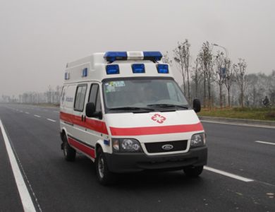 Jiangling Quanshun brand automobiles JX5047XJHMCB ambulance