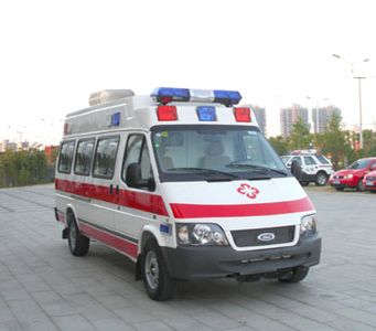 Jiangling Quanshun brand automobiles JX5047XJHMEC ambulance