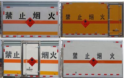 Jiangte brand automobiles JDF5030XRQSH Flammable gas box transport vehicle