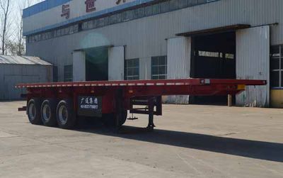 Guangtongda brand automobiles JKQ9400ZZXP Flat dump semi-trailer