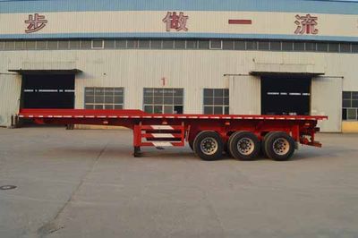 Guangtongda brand automobiles JKQ9400ZZXP Flat dump semi-trailer