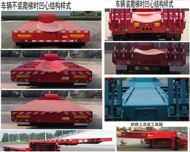 Liangshan Dongyue  CSQ9405TDP Low flatbed semi-trailer