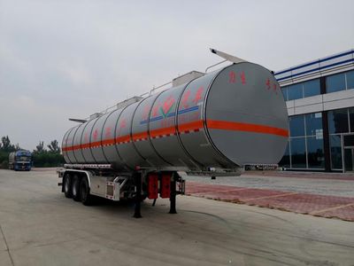 Lisheng  HLS9403GRY Aluminum alloy flammable liquid tank transport semi-trailer