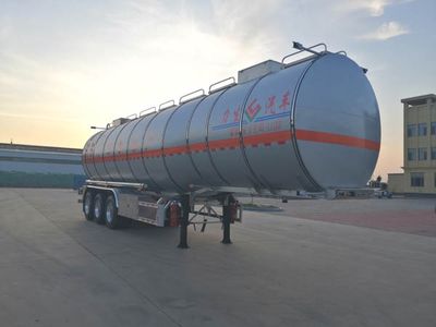 Lisheng  HLS9403GRY Aluminum alloy flammable liquid tank transport semi-trailer